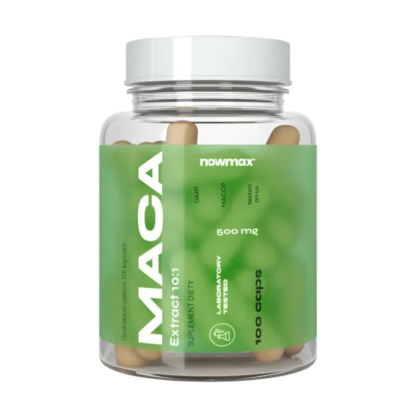 nowmax® Maca Ekstrakt 10:1 500mg 100 kaps