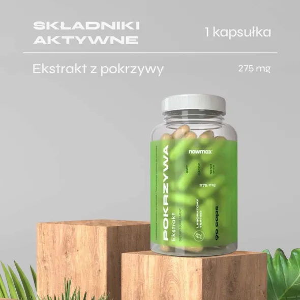 nowmax® Pokrzywa ekstrakt 90 kaps