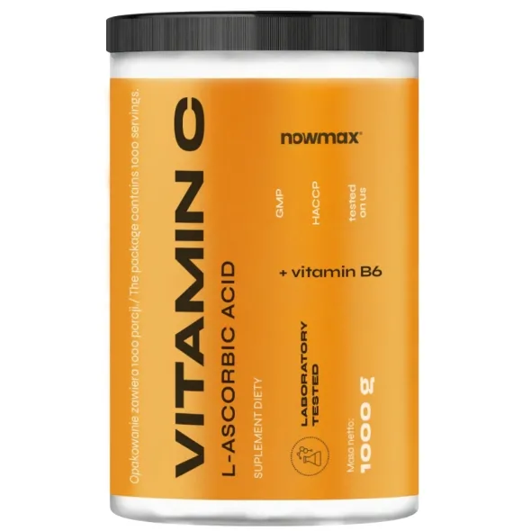 nowmax® Vitamin C - Kwas L-askorbinowy 1000 g puszka