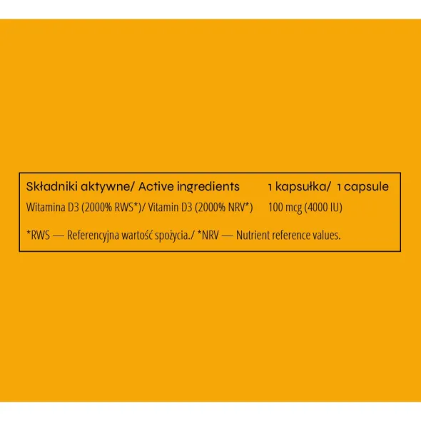 nowmax® Vitamin D3 100mcg 4000IU 100 kaps
