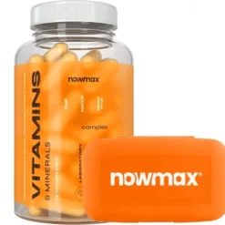 nowmax® Witaminy i Minerały 90 kaps + nowmax® Pill Box