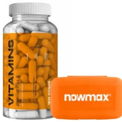 nowmax® Witaminy i Minerały 90 kaps + nowmax® Pill Box