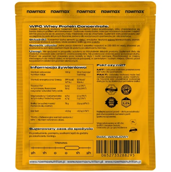 nowmax® WPC 80 Whey Protein Concentrate 30 g