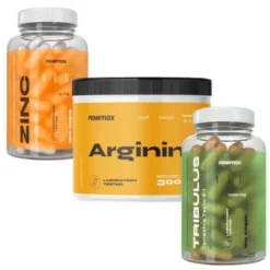 nowmax® Zinc 15mg 100 kaps+ Tribulus Terrestris TESTO 90 kaps+ Arginine 300 g