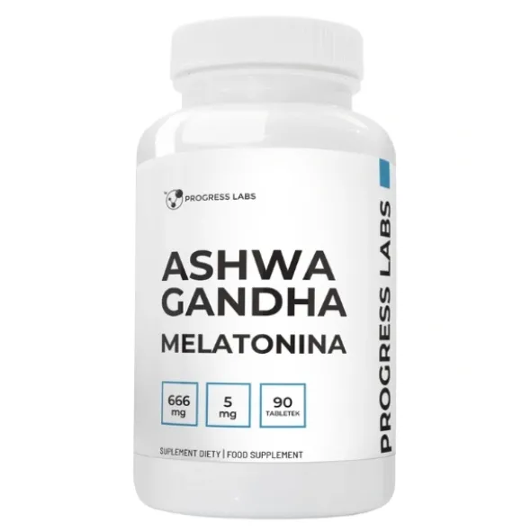 PROGRESS LABS Ashwagandha 666 mg + Melatonina 5 mg 90 tabs