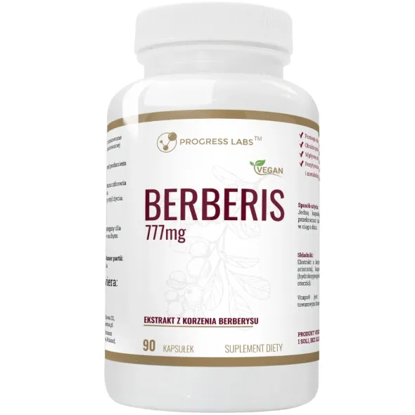 PROGRESS LABS Berberis Extract 777 mg 90 kaps