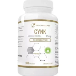 PROGRESS LABS Glukonian Cynku 15mg 180 kaps