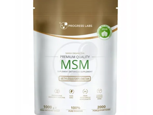 PROGRESS LABS MSM Siarka Organiczna w Proszku 1000 g