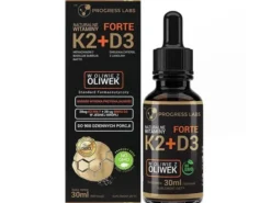 PROGRESS LABS Naturalna Witamina K2 MK-7 + D3 FORTE 30 ml