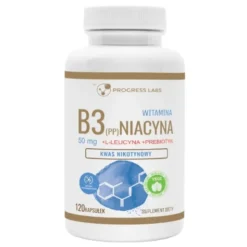PROGRESS LABS Niacyna Witamina B3 50 mg + Inulina 120 kaps