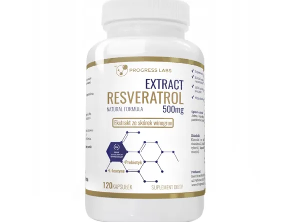 PROGRESS LABS Resveratrol Extract 500 mg 120 kaps