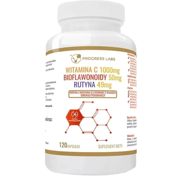 PROGRESS LABS Witamina C + Bioflawonoidy + Rutyna 120 kaps