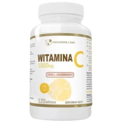 PROGRESS LABS Witamina C Kwas L-askorbinowy 1000mg 120 kaps