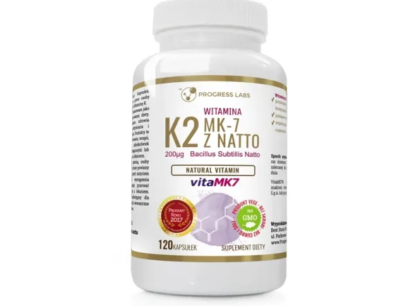 PROGRESS LABS Witamina K2 vitaMK7 200mcg 120 kaps