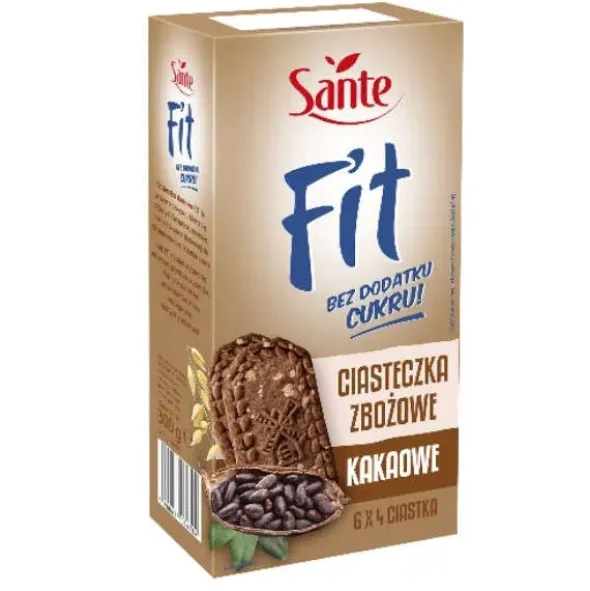 SANTE Fit Ciasteczka Zbożowe Kakaowe 300 g