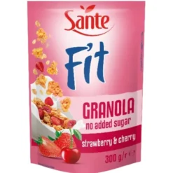 SANTE Fit Granola Truskawka Wiśnia 300 g