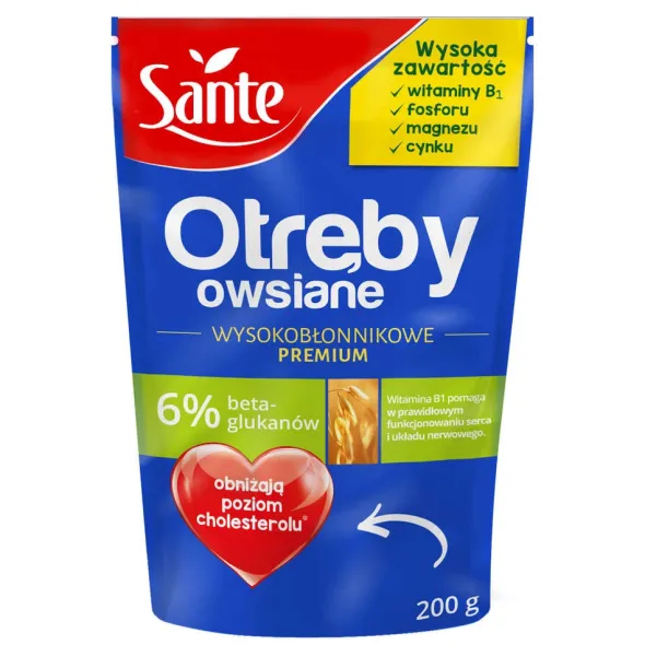 SANTE Otręby Owsiane 19% błonnika 200 g