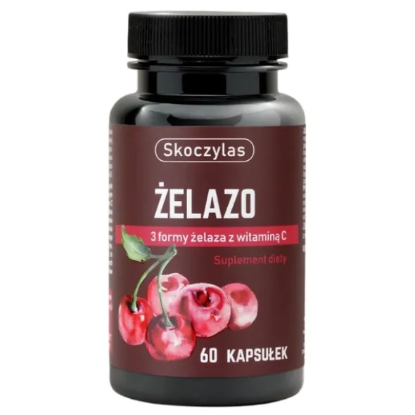 SKOCZYLAS Zelazo 3 Formy + Witamina C 60 kaps