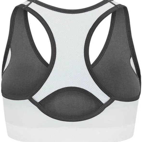 SPORTASTISCH Damski biustonosz sportowy "Sporty Bra" roz S kolor biało-szary