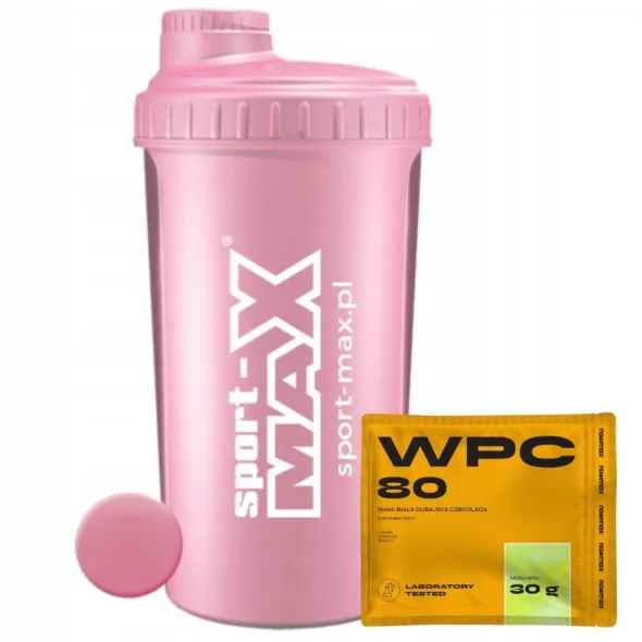 SPORT-MAX Shaker 700 ml + nowmax® WPC 80 Whey Protein Concentrate 30 g