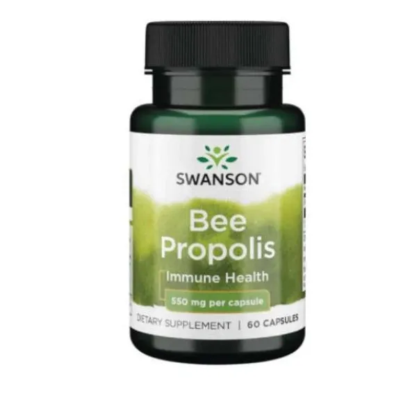 SWANSON Bee Propolis - Kit Pszczeli 550 mg 60 kaps