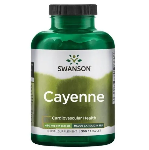 SWANSON Cayenne 450mg 300 kaps