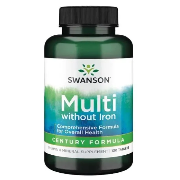 SWANSON Century Formula - bez żelaza 130 tab