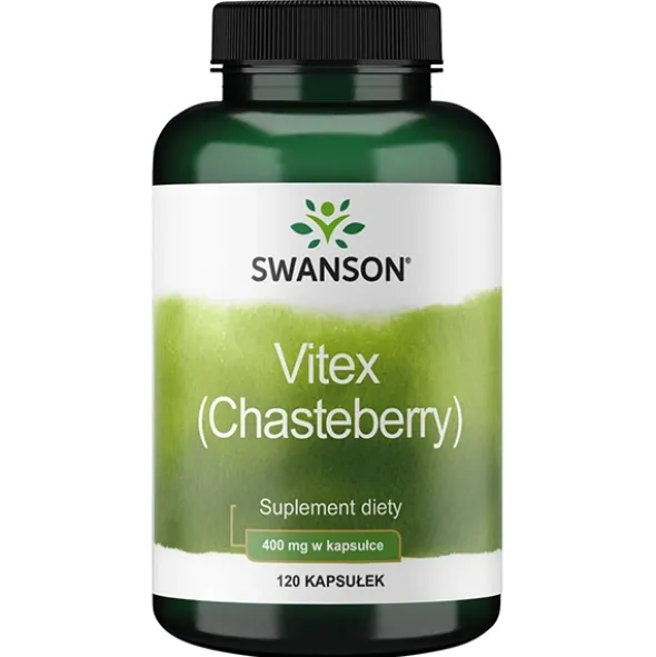 SWANSON Chasteberry Fruit Niepokalanek 400mg 120 kaps