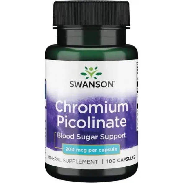 SWANSON Chrom Pikolinian 200mcg 100 kaps