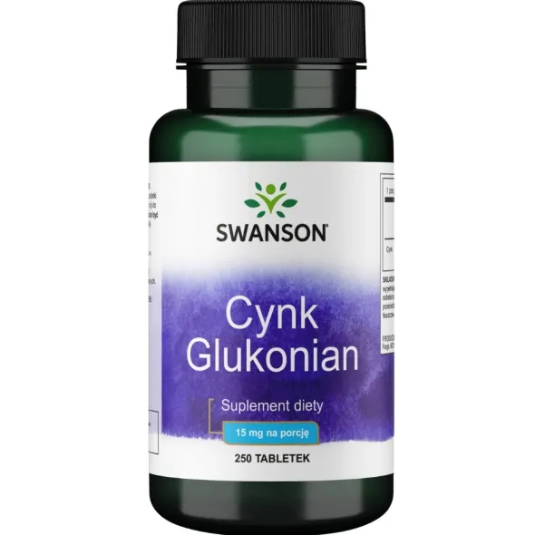 SWANSON Cynk (Glukonian) 30 mg 250 tabs