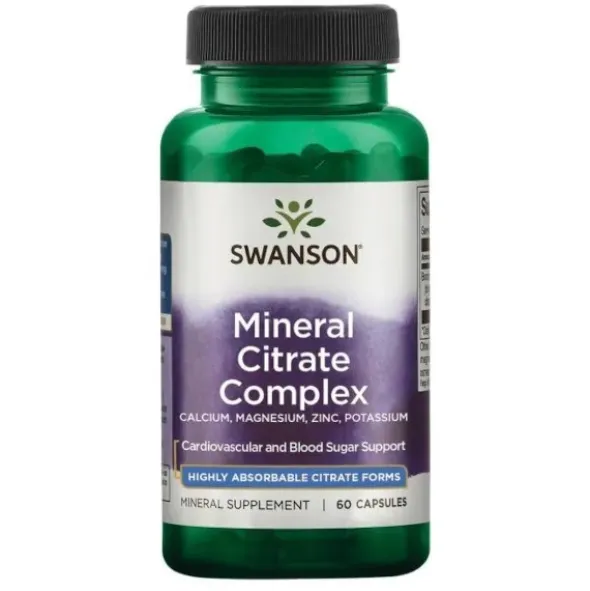 SWANSON Cytryniany - Multi Mineral Citrate Complex 60 kaps