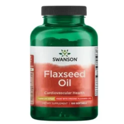 SWANSON Flaxseed Oil - Olej z siemia lnianego 1000 mg 100 kaps