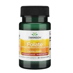SWANSON Folian Quatrefolic 400mcg 30 kaps