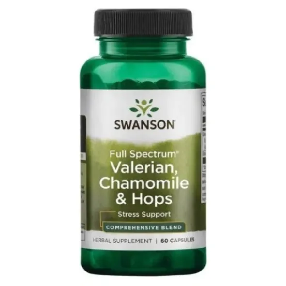 SWANSON FS Waleriana Rumianek i Chmiel 60 kaps