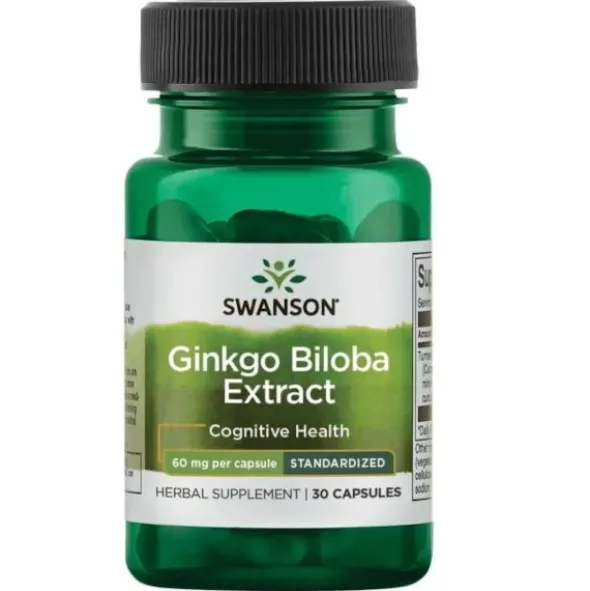 SWANSON Ginkgo Biloba ekstrakt 60mg 30 kaps