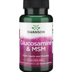 SWANSON Glukozamina & MSM 60 kaps