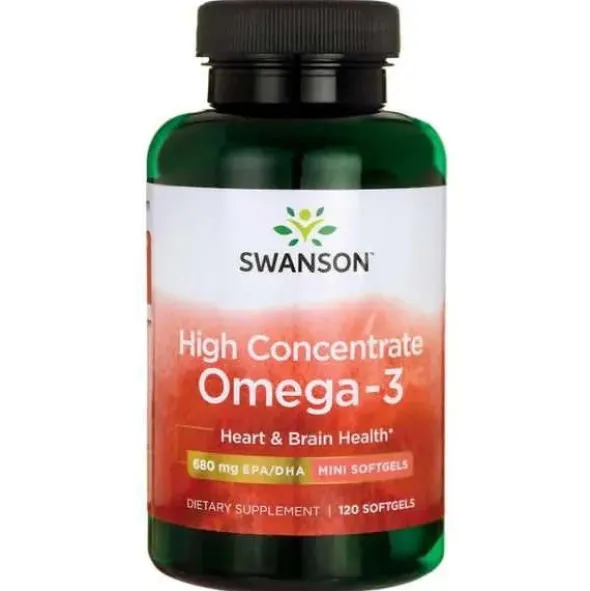 SWANSON High Concentrate Omega 3 120 kaps