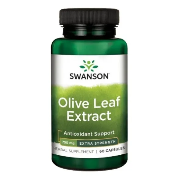 SWANSON Olive Leaf Extract - Liść Oliwny 750 mg 60 kaps