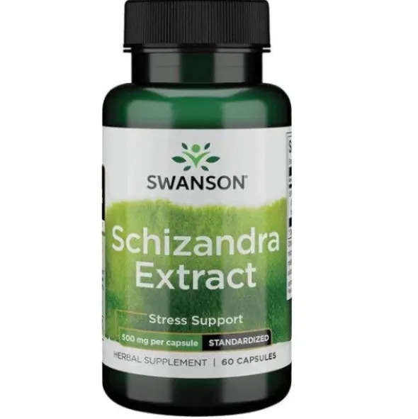 SWANSON Schizandra Extract - Ekstrakt z Cytryńca Chińskiego 500mg 60 kaps