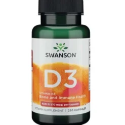 SWANSON Witamina D-3 400IU 250 kaps