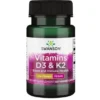SWANSON Witamina D3 2000IU & K2 75mcg 60 caps