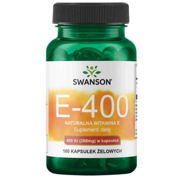 SWANSON Witamina E Naturalna 400IU 100 kaps