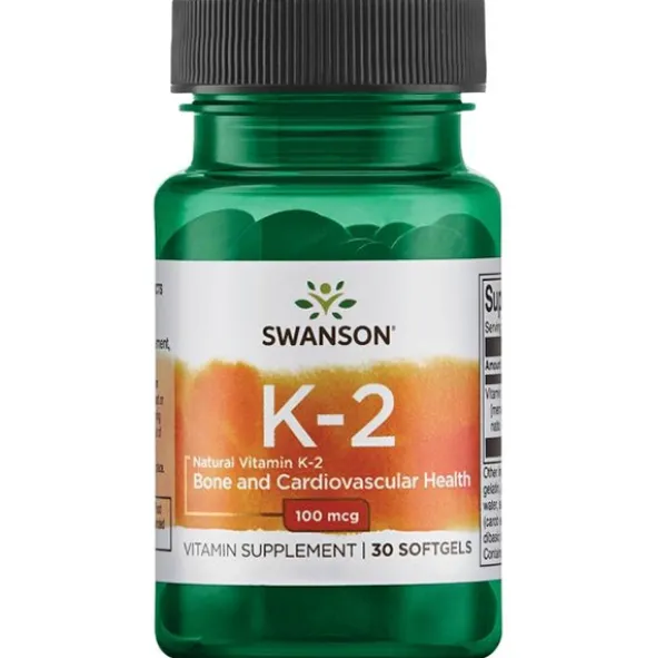 SWANSON Witamina K2 Naturalna 100mcg 30 kaps