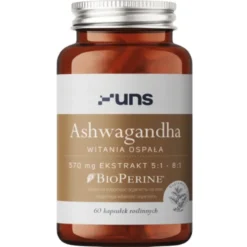 UNS Ashwagandha + Bioperine 60 kaps