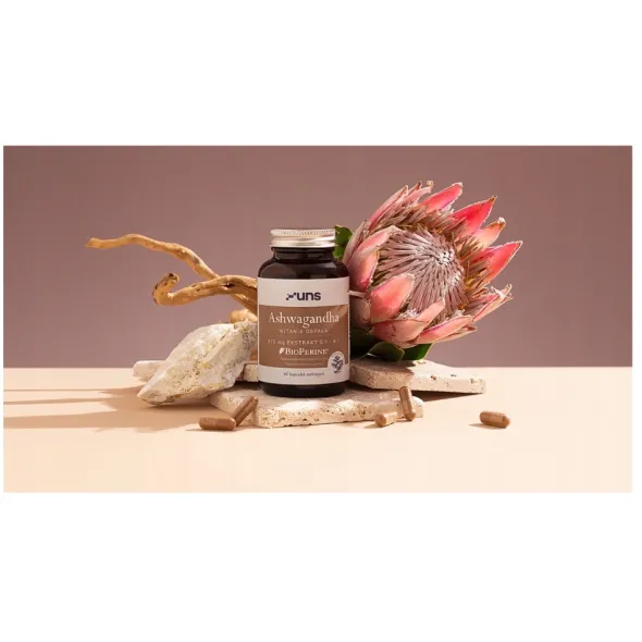 UNS Ashwagandha + Bioperine 60 kaps