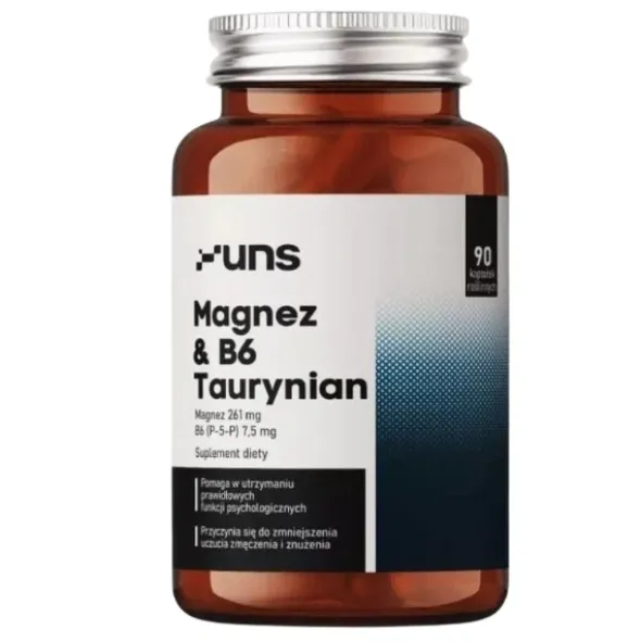 UNS Magnez Taurynian + B6 90 kaps