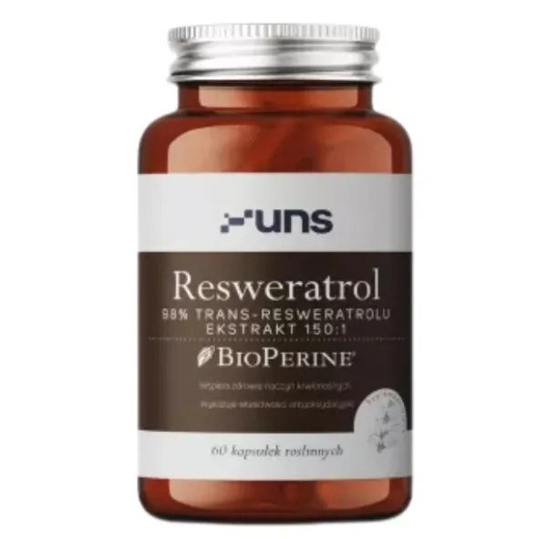 UNS Resweratrol + Bioperine 60 kaps