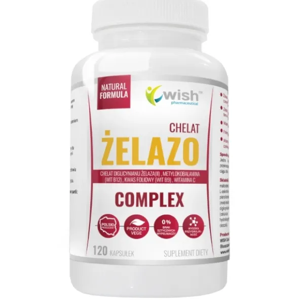 WISH Żelazo Chelat Complex 120 kaps