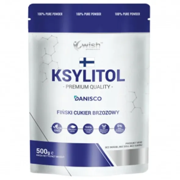 WISH Ksylitol 100% Fiński Cukier Brzozowy 500 g