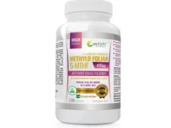 WISH Methylo Folian 400µg Witamina B9 120 kaps